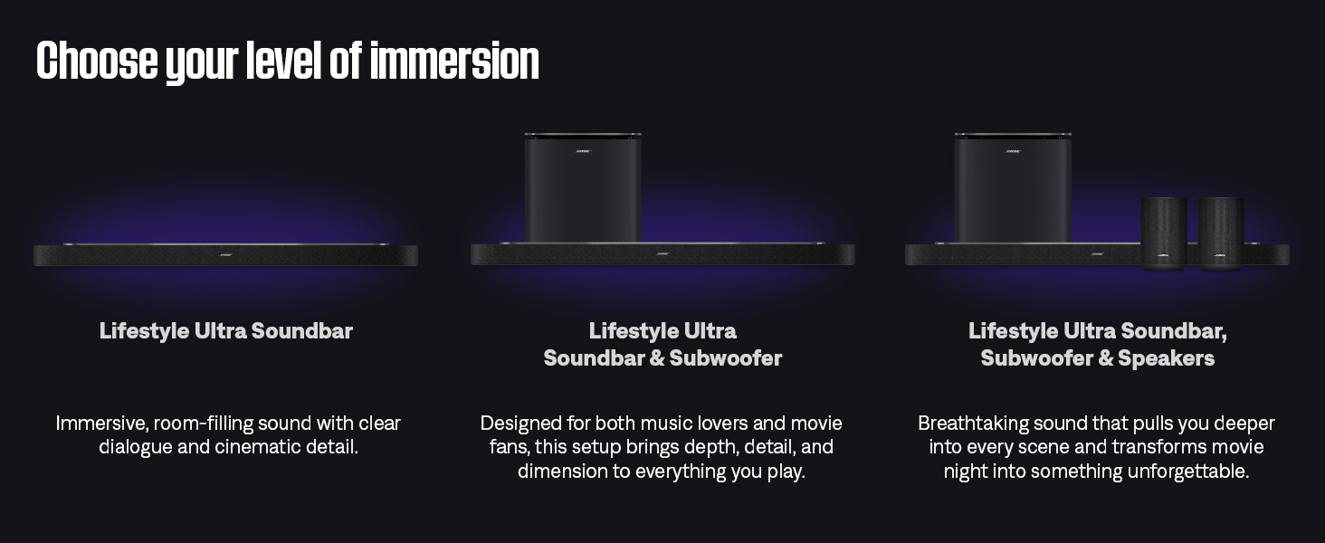 Bose Lifestyle Ultra Soundbar and Subwoofer