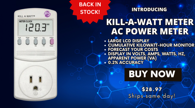 Kill A Watt Connect
