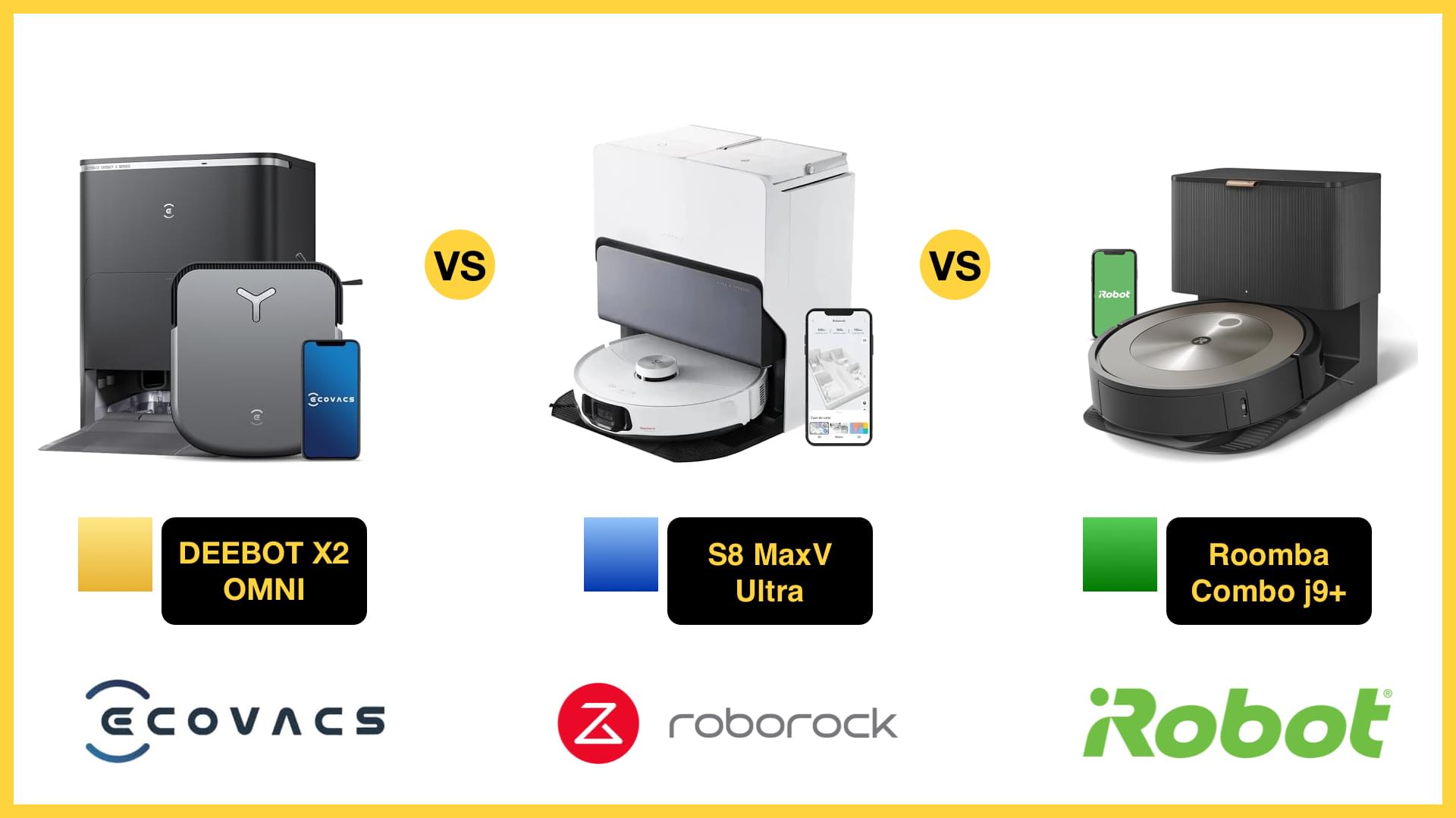 Roborock S8 MaxV Ultra vs iRobot Roomba j9+